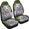 White Bengal Tiger Print Limited Edition Car Seat Covers-Free Shipping