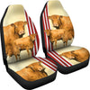 Limousin Cattle (Cow) Print Car Seat Cover-Free Shipping