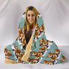 Cardigan Welsh Corgi Dog Pattern Print Hooded Blanket-Free Shipping