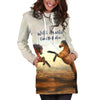 Wild Hearts Can't Be Broken Hoodie Dress for Horse Lovers