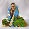 Fun Cartoon Dogs Hooded Blanket