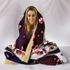 Cornish Rex Cat Love bubbles Print Hooded Blanket-Free Shipping