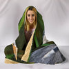 Grey Heron Bird Print Hooded Blanket-Free Shipping