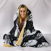 Pomeranian Patterns Print Hooded Blanket-Free Shipping