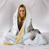 Irish Wolfhound Dog Print Hooded Blanket-Free Shipping