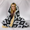 Paws Print Hooded Blanket-Free Shipping