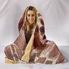 Irish Red and White Setter Print Hooded Blanket-Free Shipping