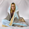 Afghan Hound Tablet Print Hooded Blanket-Free Shipping