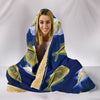 Common Hatchetfish Print Hooded Blanket-Free Shipping