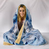 Snowy Lion Print Hooded Blanket-Free Shipping