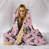 Cute Basset Hound Dog Pattern Print Hooded Blanket-Free Shipping