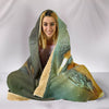 Kingfisher Bird Print Hooded Blanket-Free Shipping