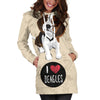 I Love Beagles Hoodie Dress for Lovers of Beagle Dogs