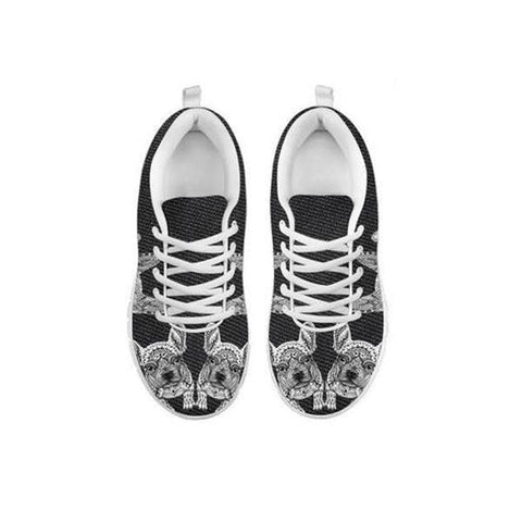 Black&White French Bulldog Print Running Shoes For Women-Free Shipping-For 24 Hours Only