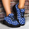 Paw Print Blue Chunky Sneakers