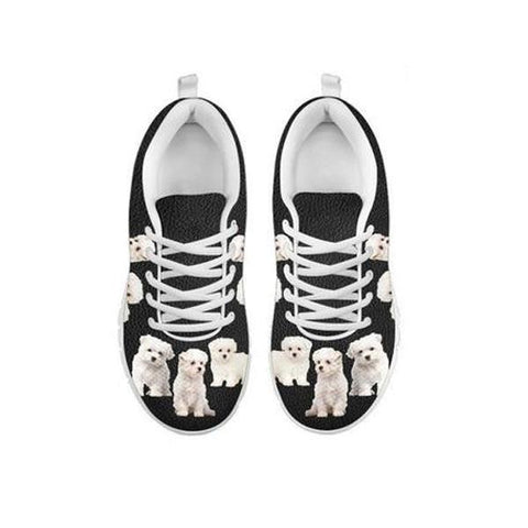 Multi Maltese Dog Print Running Shoes For Women-Free Shipping-For 24 Hours Only