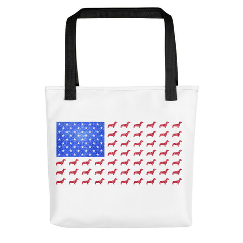 American Dachshund Flag Tote bag