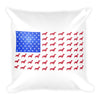 American Dachshund Flag Square Pillow - 18x18