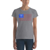 American Dachshund Flag Women's Short Sleeve T-Shirt