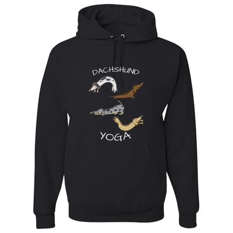 Dachshund Yoga Adult Hoodie